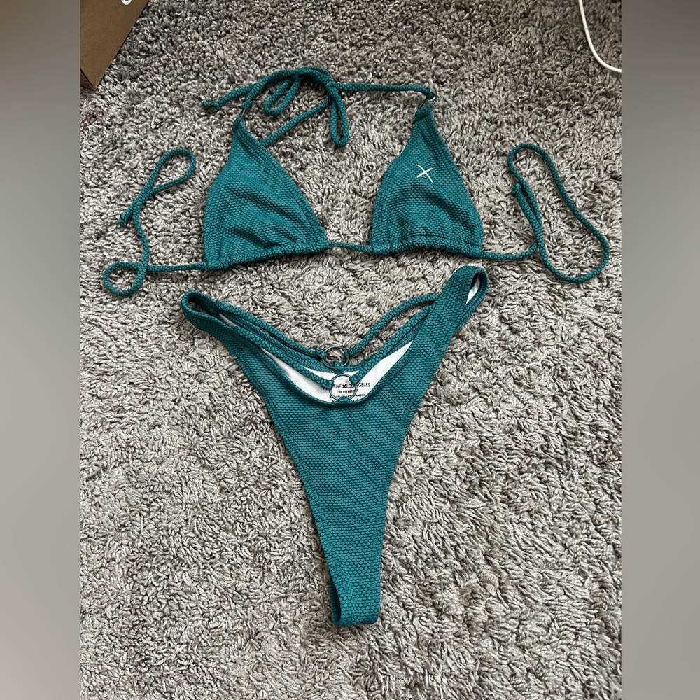 Boutine LA Matching Bikini Set in Blue/Green